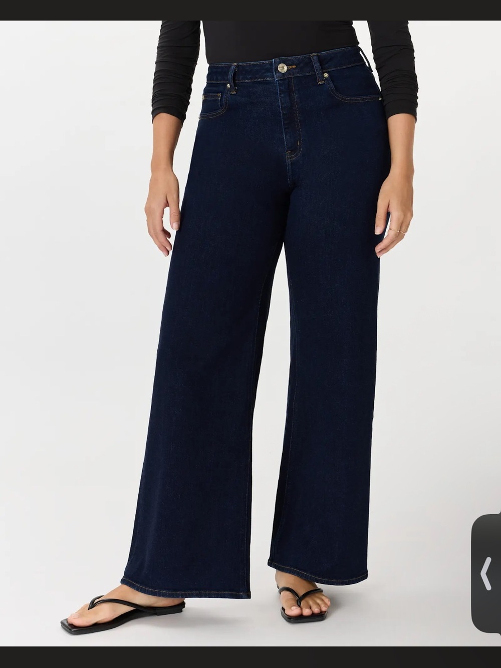 Quince Wide-Leg High-Rise Jeans